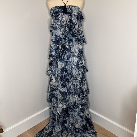 curvy women dresses Plus-Size Glitter Gown w/ Cowl Neck, Sensual Bodice, Mermaid Silhouette,  Leg Slit & Elegant Curve